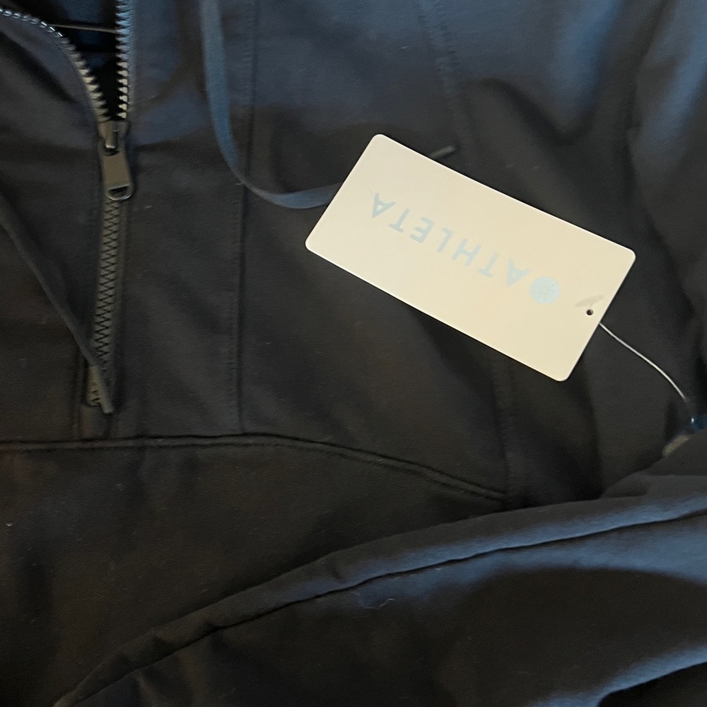 Athleta Black Women's Half-Zip Hoodie - Picture 4 of 4